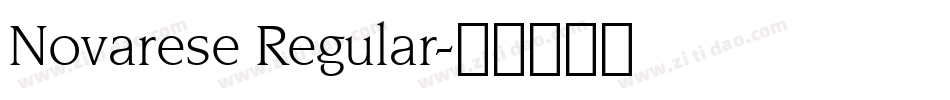 Novarese Regular字体转换